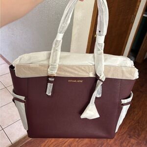 Michael Kors Burgundy Tote